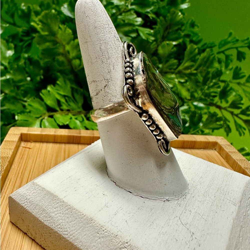 Abalone Shell/Silver Ring - image 3